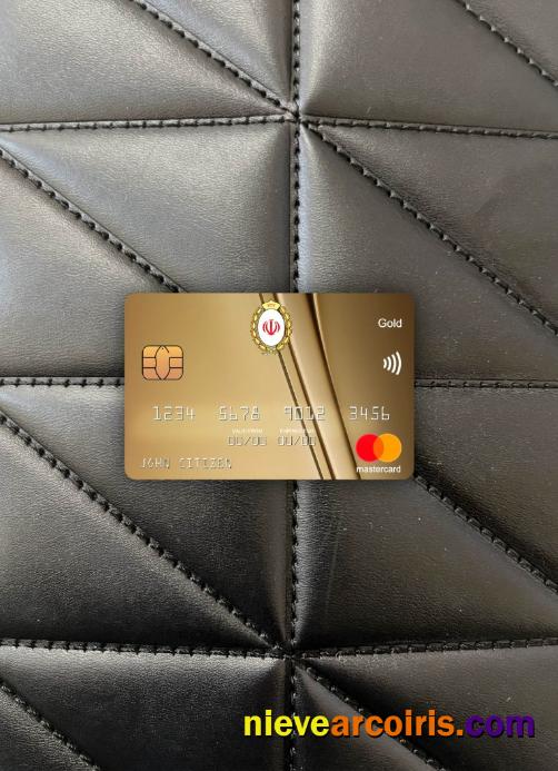 Iran Melli Bank mastercard gold photolook
